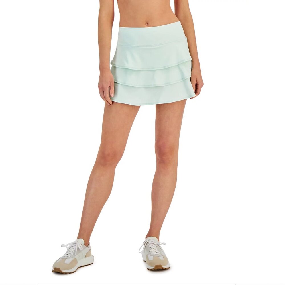 ID Ideology Turquoise Athletic Flounce Skort with Built In Shorts SZ S